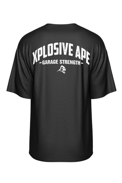 XAPE Garage Strength V2 Oversized Tee - Black