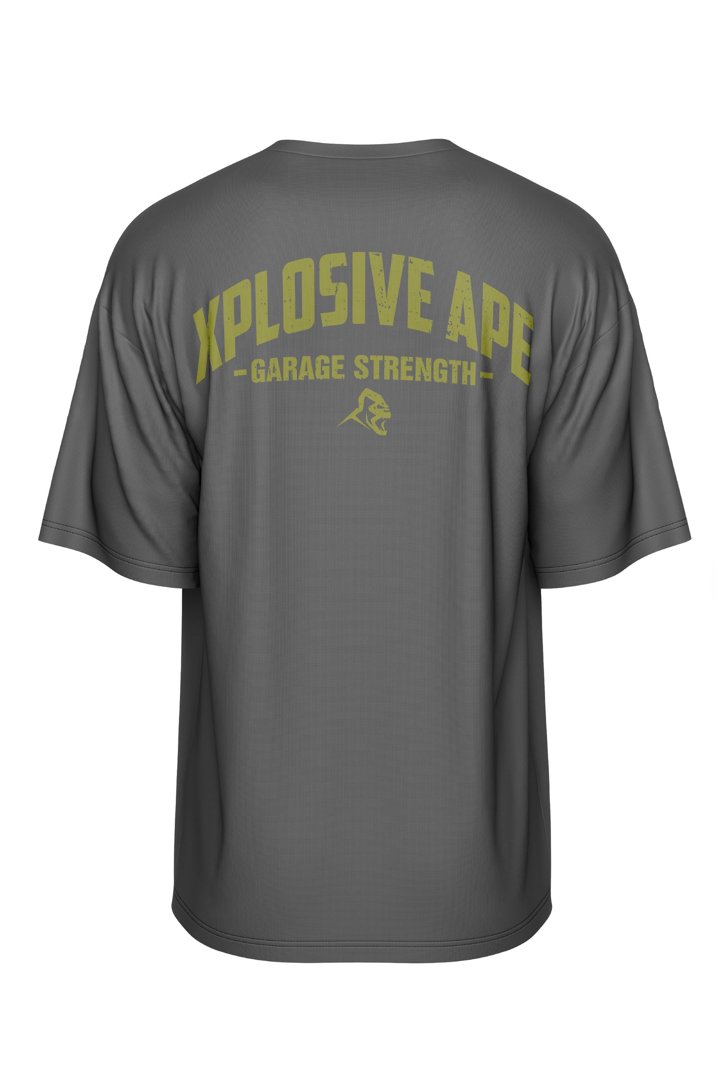 XAPE Garage Strength V2 Oversized Tee - Charcoal
