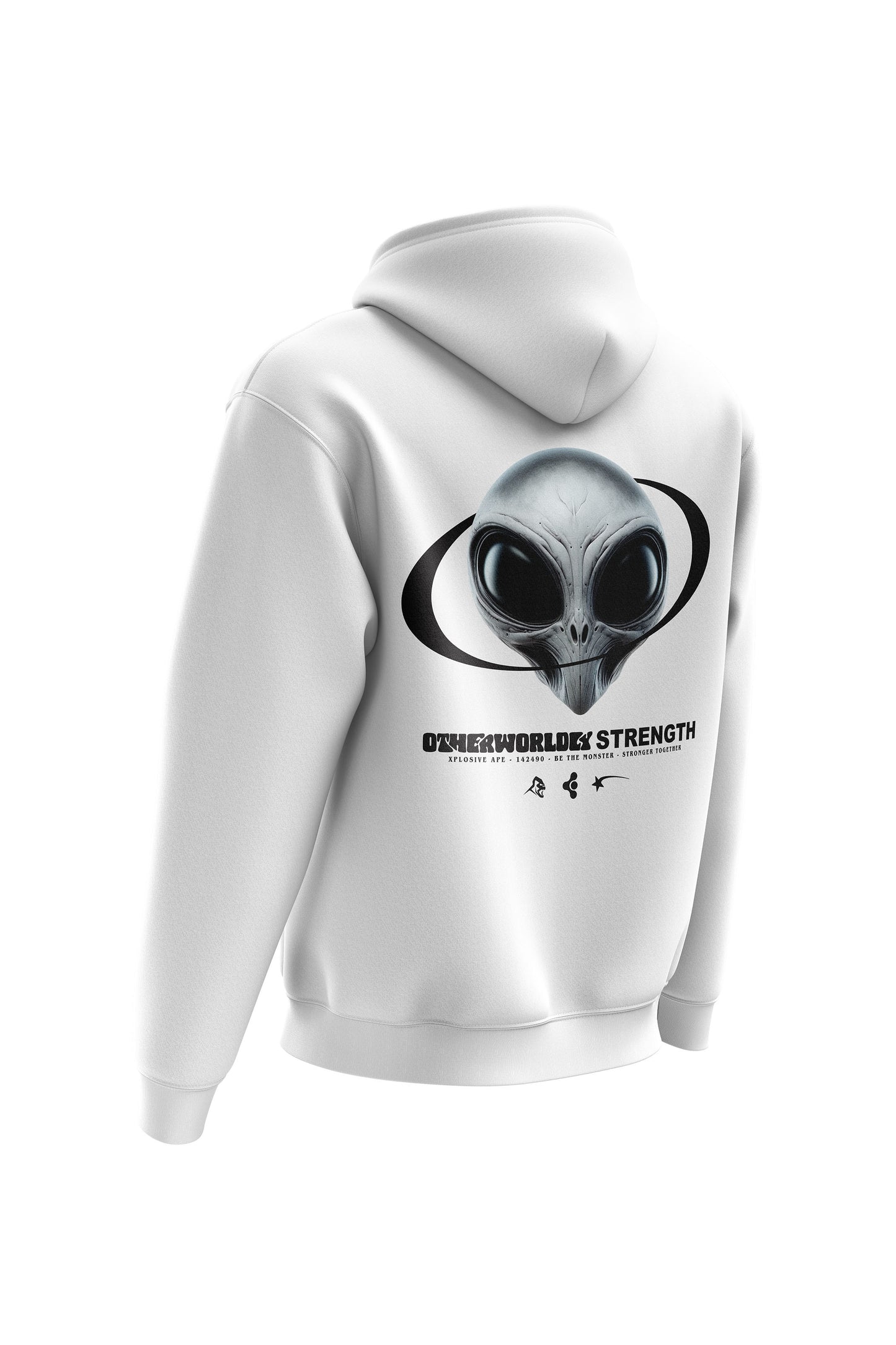 XAPE Otherworldly Strength Hoodie - White