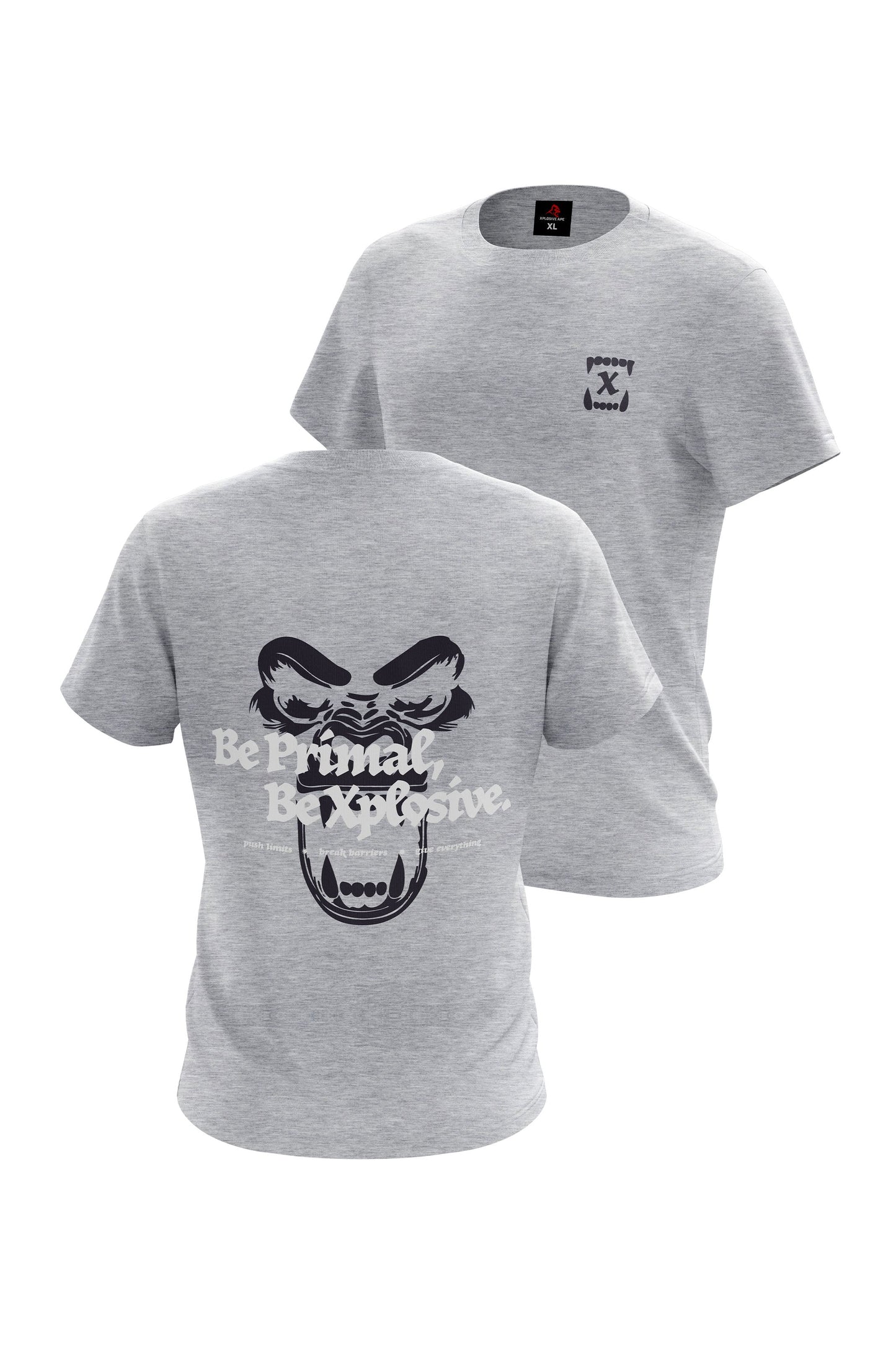 XAPE Primal Power V5 Tee - Sports Grey