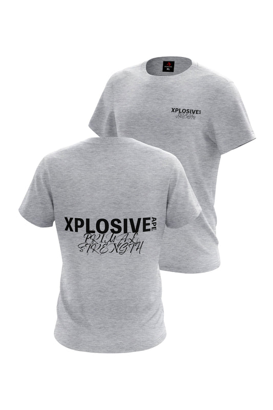 XAPE Primal Strength Graffiti V2 Tee - Sports Grey