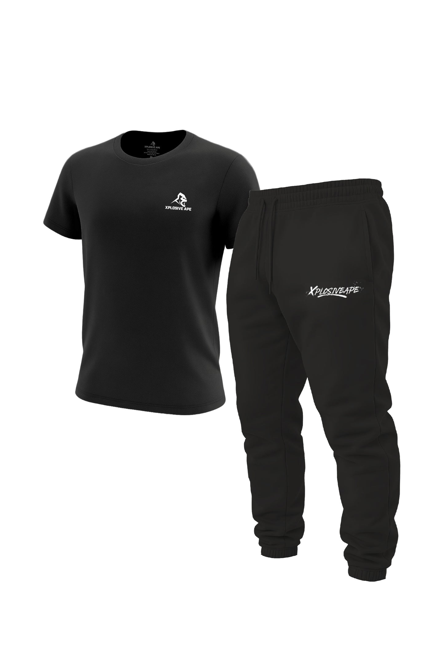 XAPE Prime Tech Tee & Desolate Joggers Combo - Black