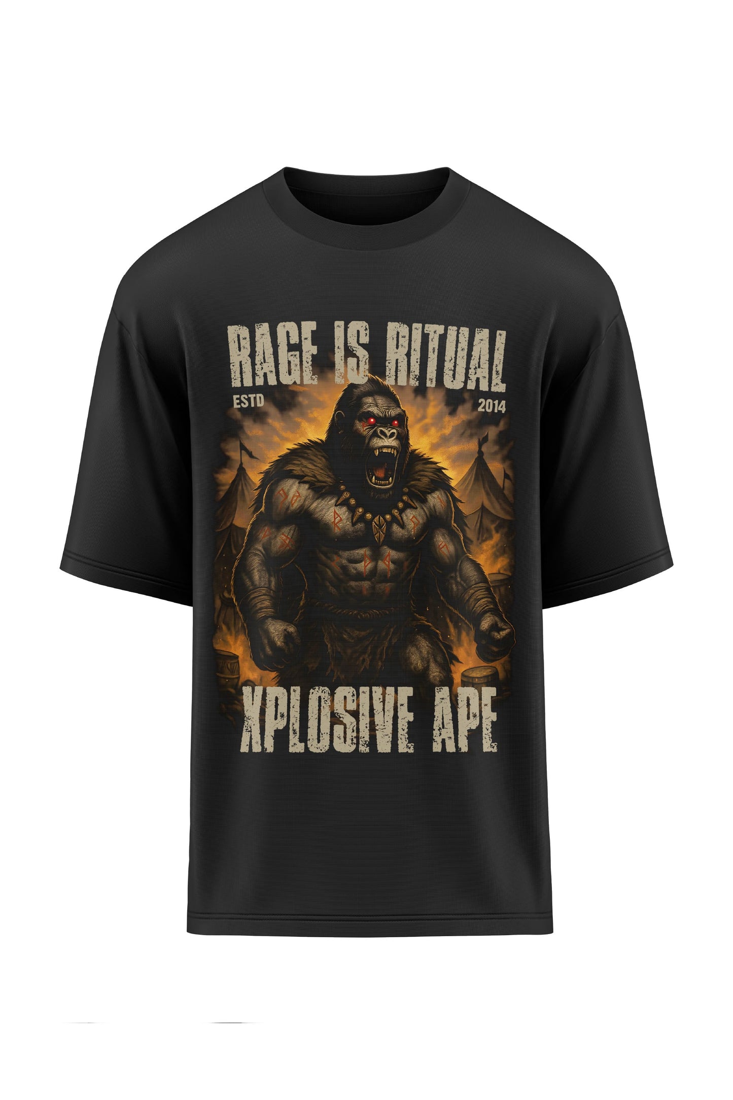 XAPE Rage Ritual  Oversized Tee - Black