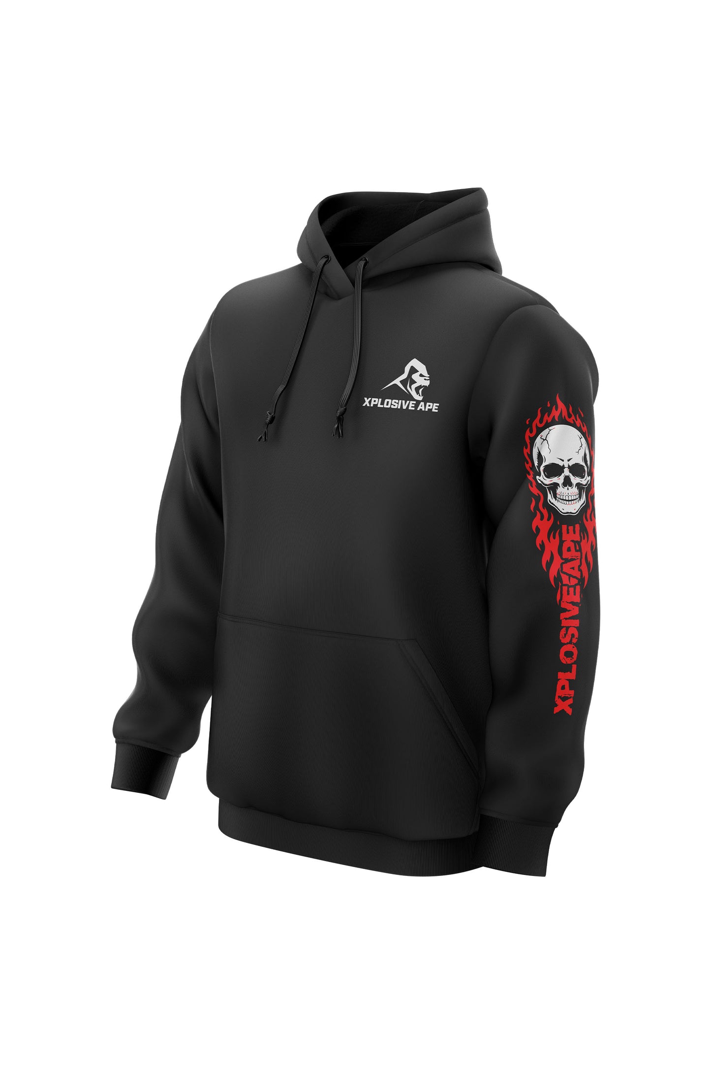 XAPE Rage Mode String Hoodie - Black