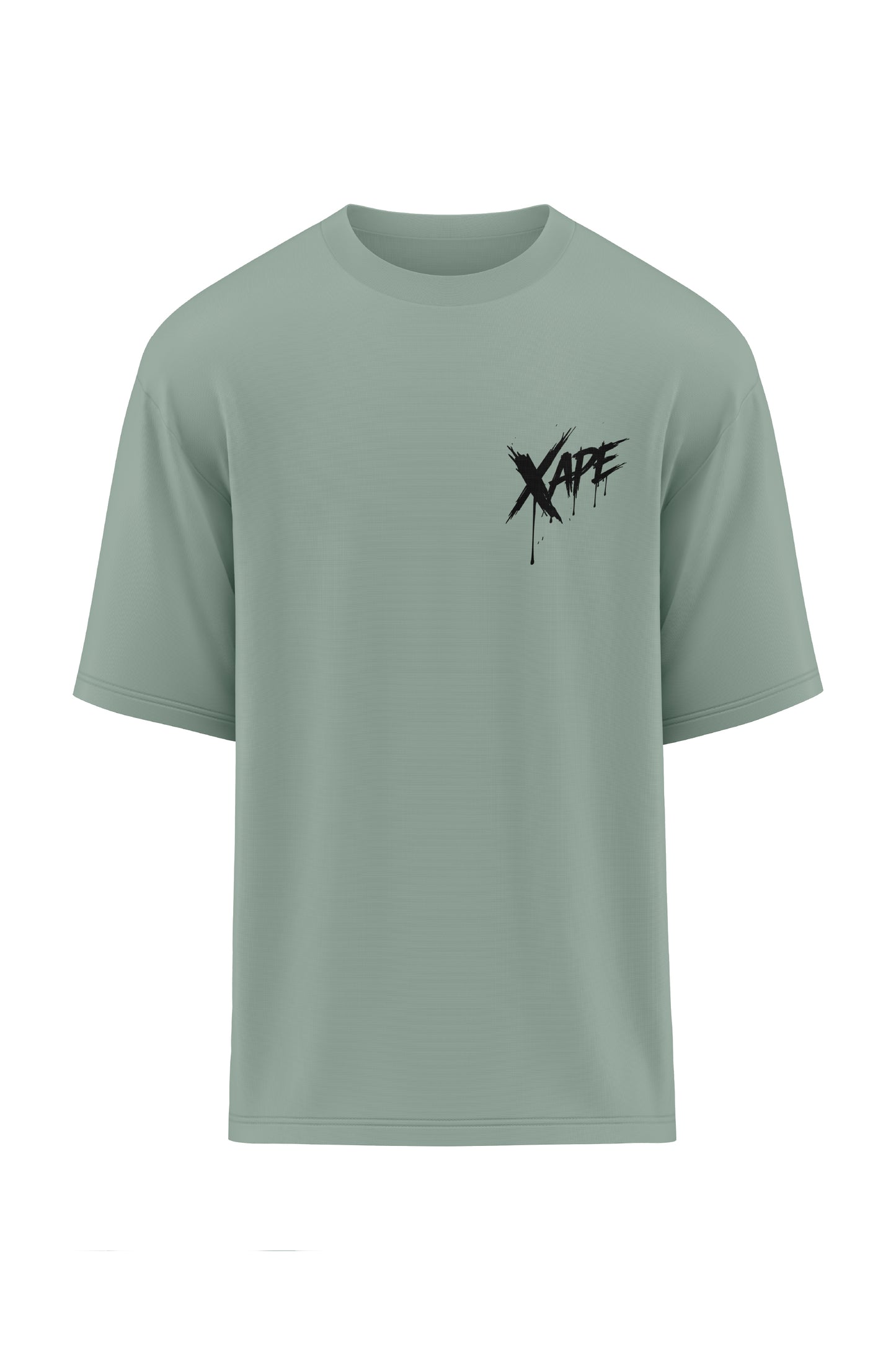 XAPE Raw Form Oversized Tee - Sage