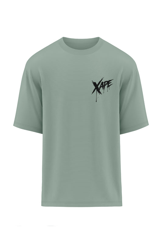 XAPE Raw Form Oversized Tee - Sage