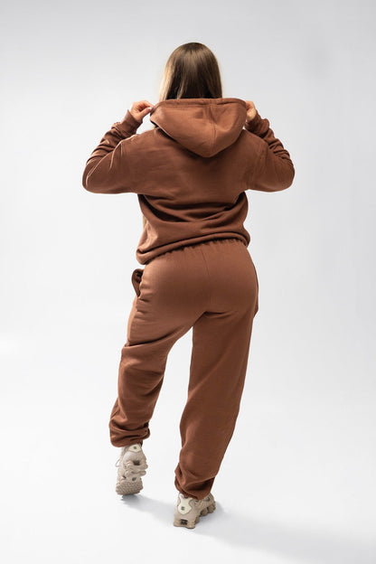 XAPE Core Logo Zip Hoodie - Cocoa