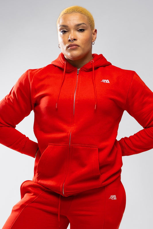 XAPE Core Logo Zip Hoodie - Red