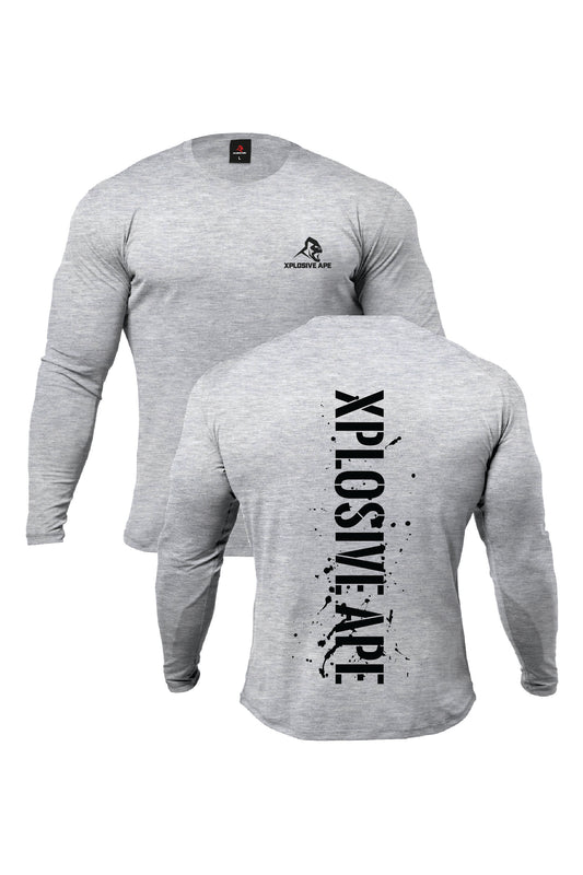 XAPE Smackdown V2 Long Sleeve Tee - Sports Grey