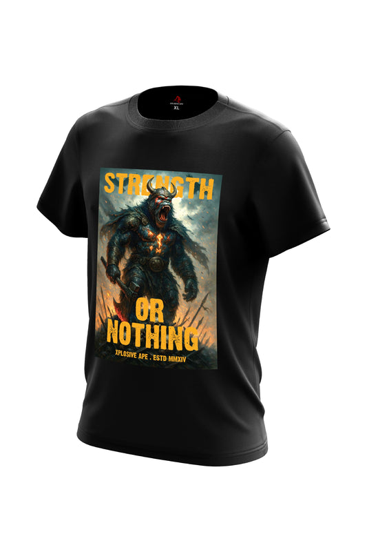 XAPE Strength Or Nothing Tee - Black
