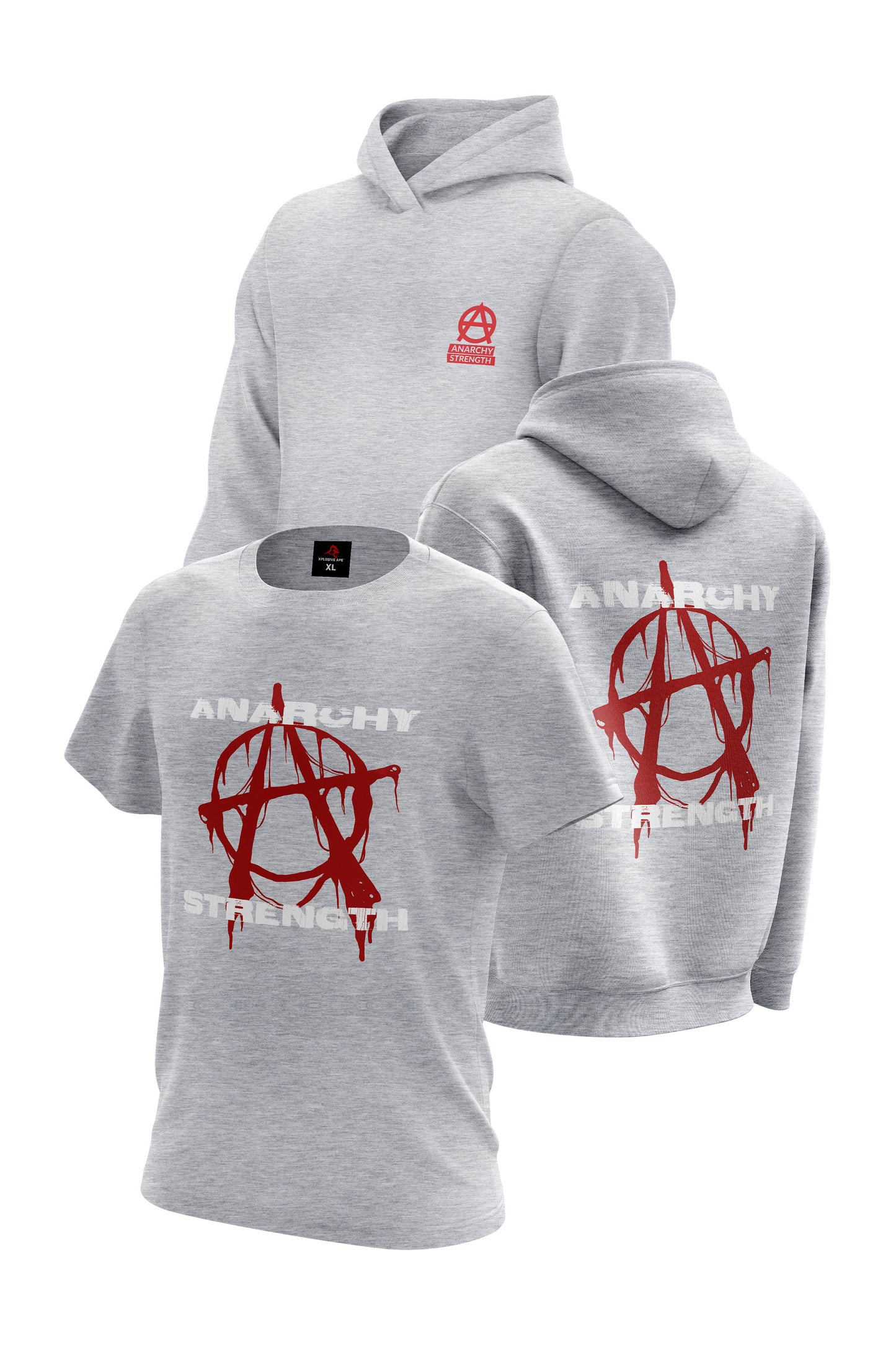 AS Splash Hoodie & Tee Combo - Sports Grey