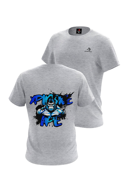 XAPE Splatter Graffiti V4 Tee - Sports Grey