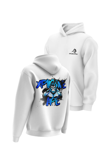 XAPE Splatter Graffiti V4 Hoodie - White