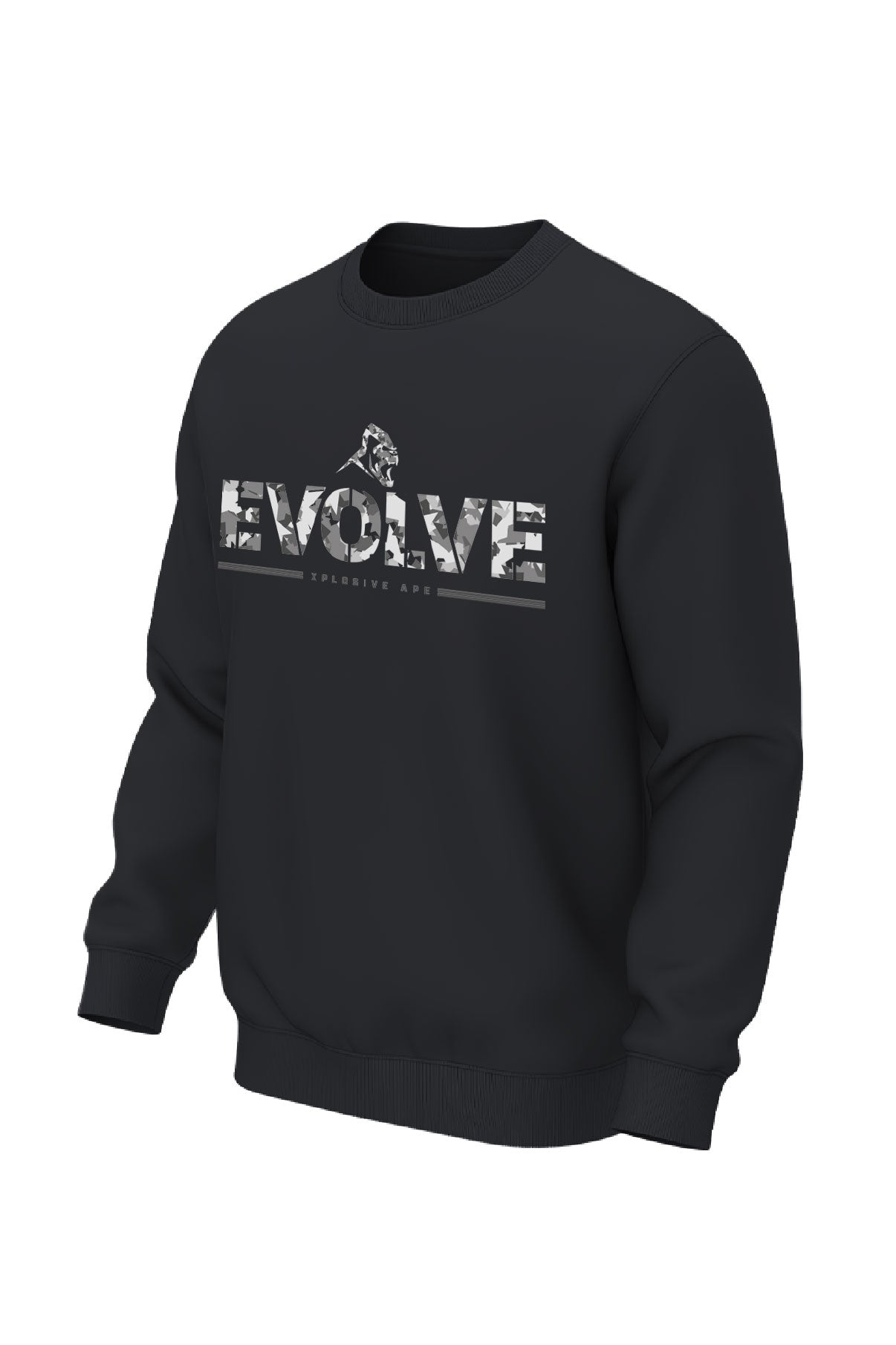 XAPE Evolve Camo V2 Sweatshirt - Black