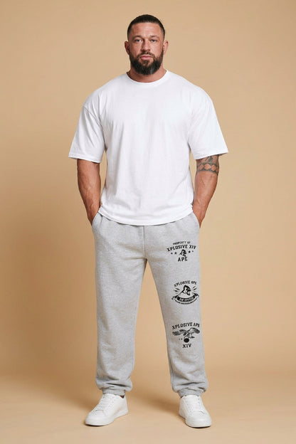 XAPE Unleashed Oversized Joggers - Ash Grey