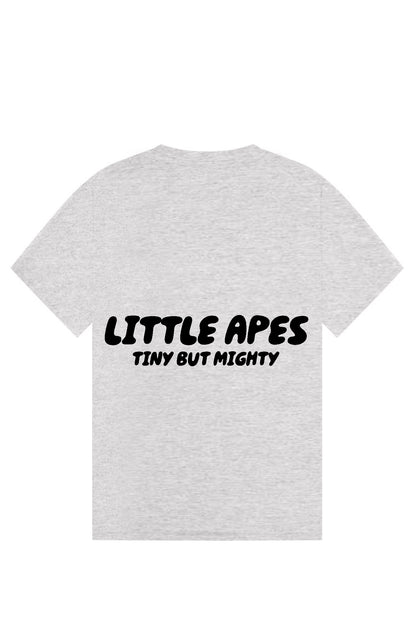 Little Apes Tiny But Mighty Tee - Sports Grey/Black
