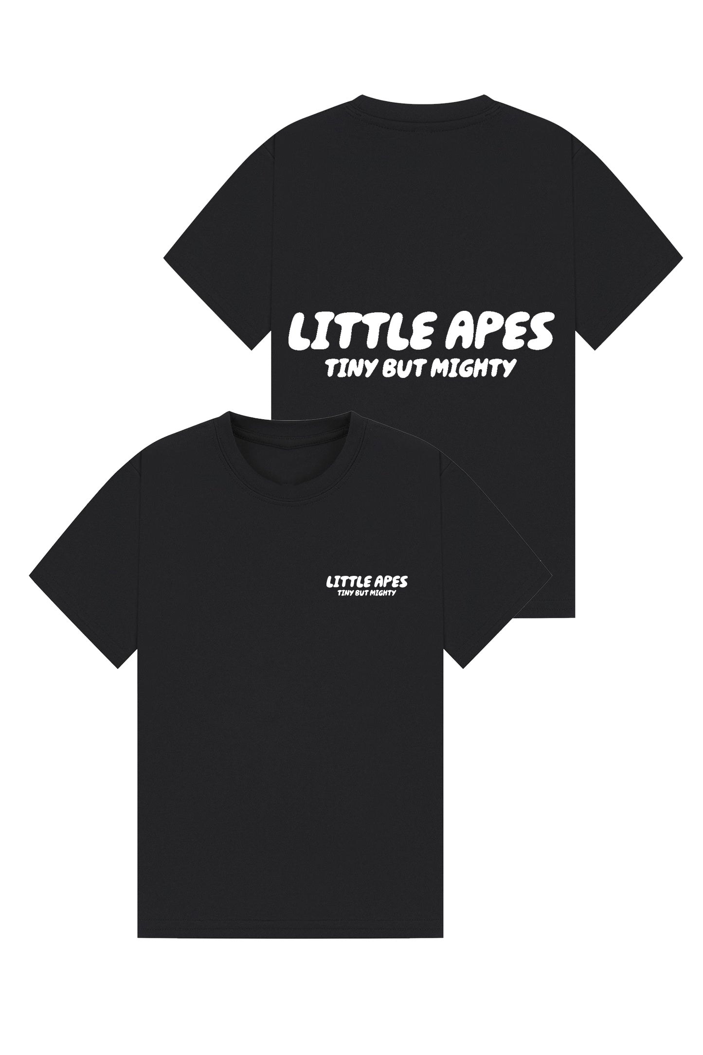 Little Apes Tiny But Mighty Tee - Black