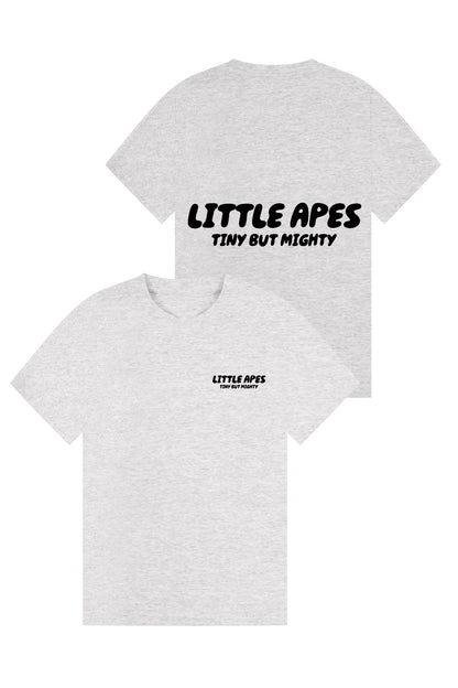 Little Apes Tiny But Mighty Tee - Sports Grey/Black