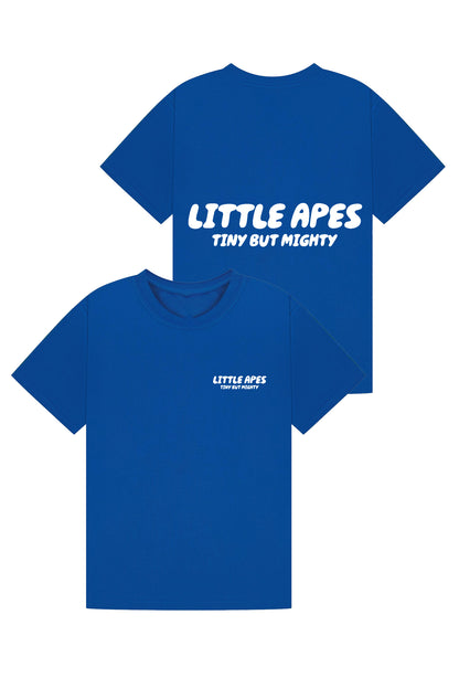 Little Apes Tiny But Mighty Tee - Royal Blue