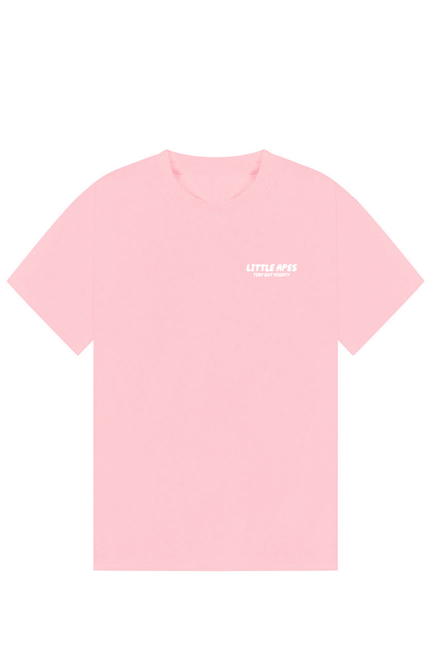 Little Apes Tiny But Mighty Tee - Light Pink