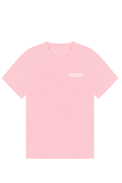 Little Apes Tiny But Mighty Tee - Light Pink