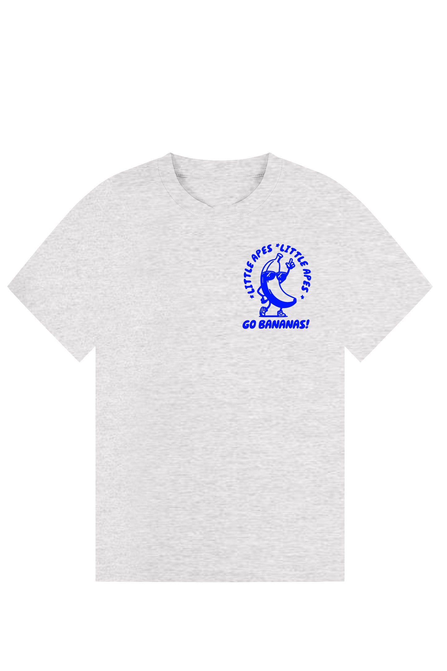 Little Apes Go Bananas Tee - Sports Grey/Blue