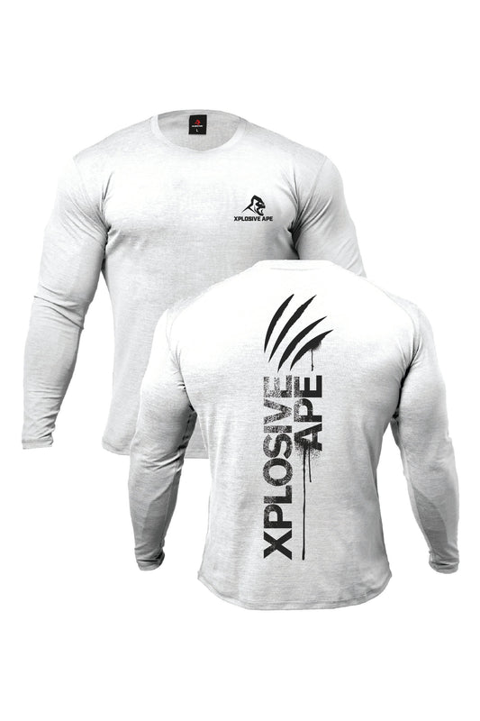 XAPE Claw V2 Long Sleeve Tee - White