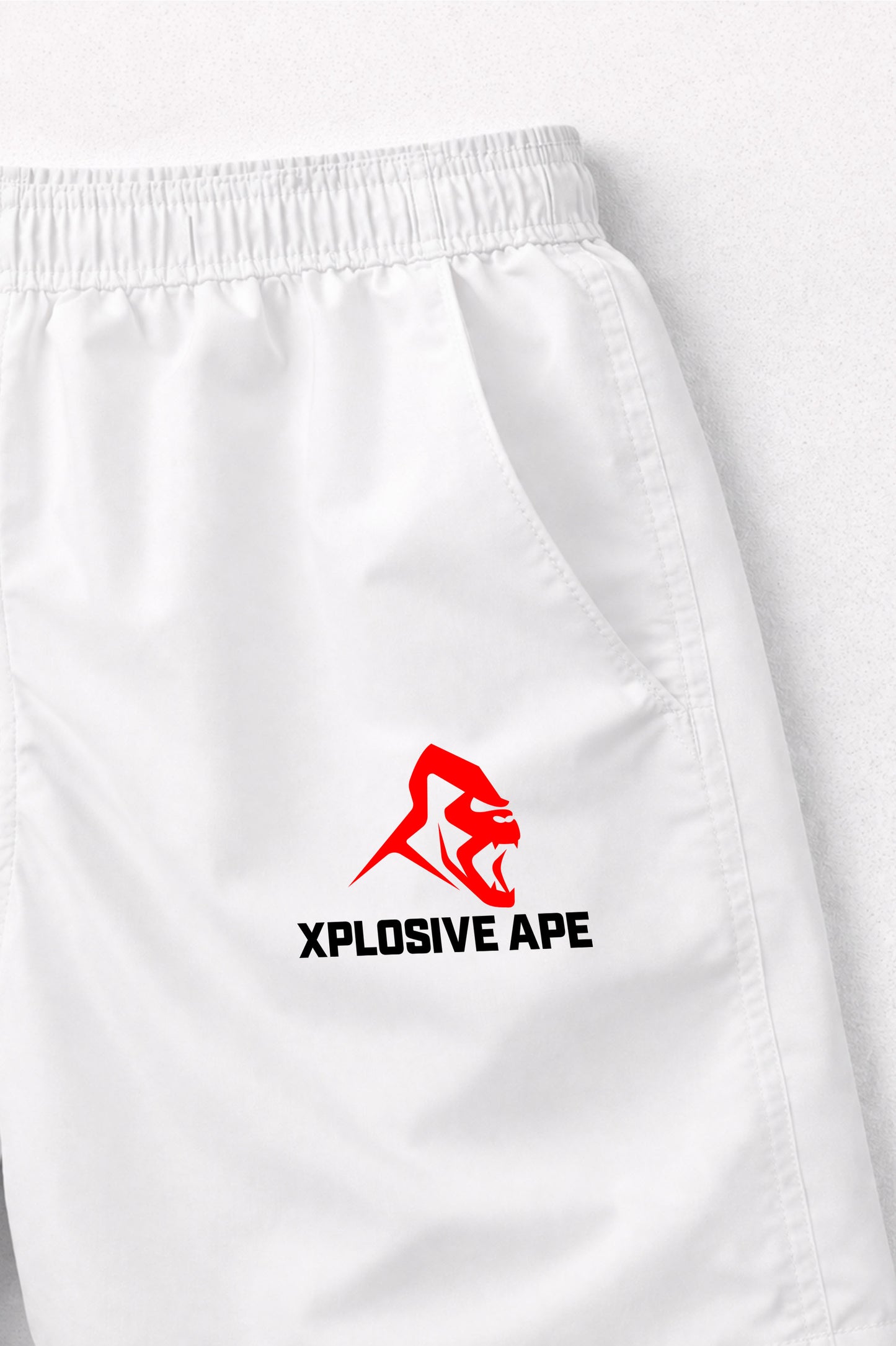 XAPE Original Logo Performance Shorts - White