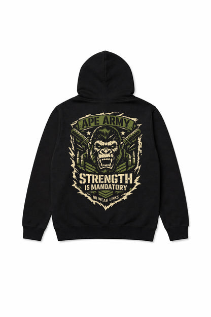 XAPE Army Hoodie - Black