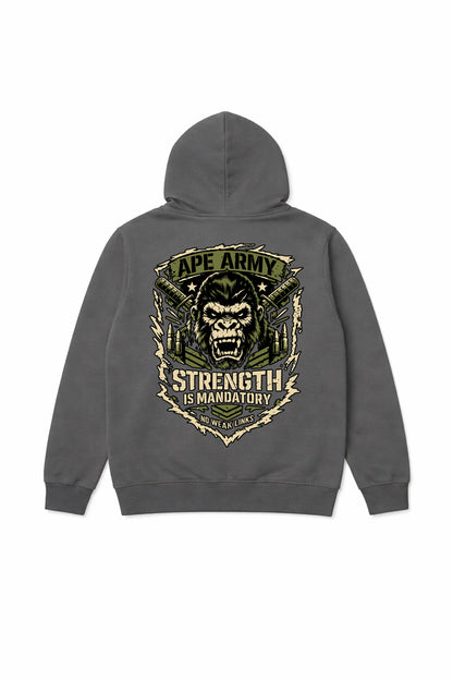 XAPE Army Hoodie - Charcoal