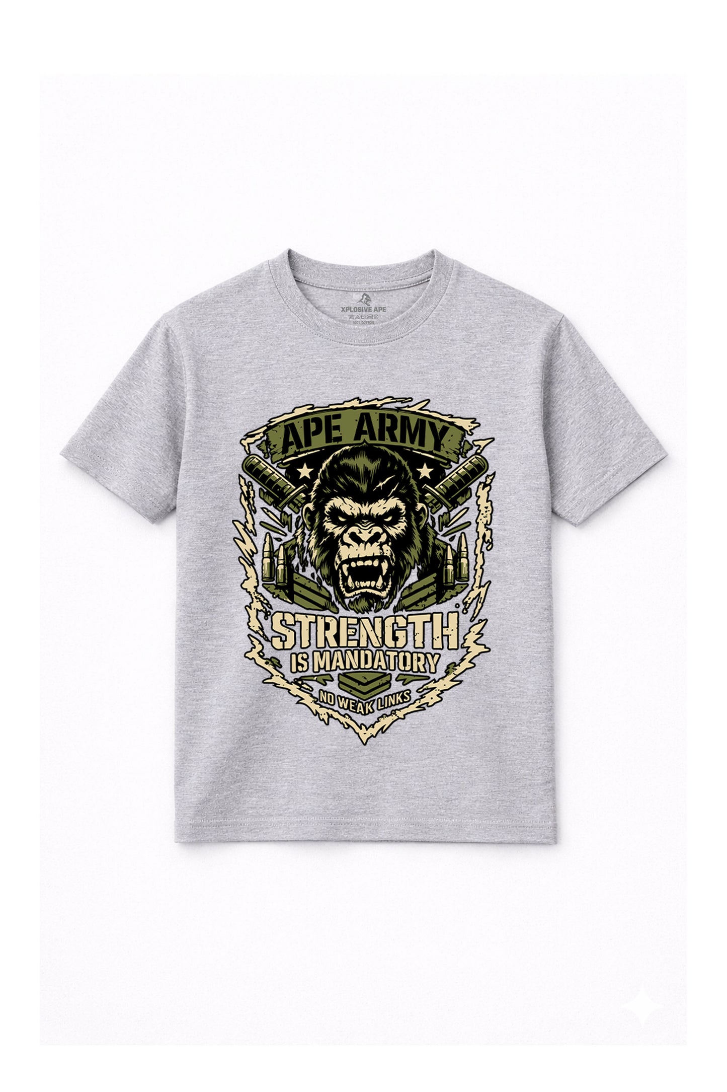 XAPE Army Tee - Sports Grey