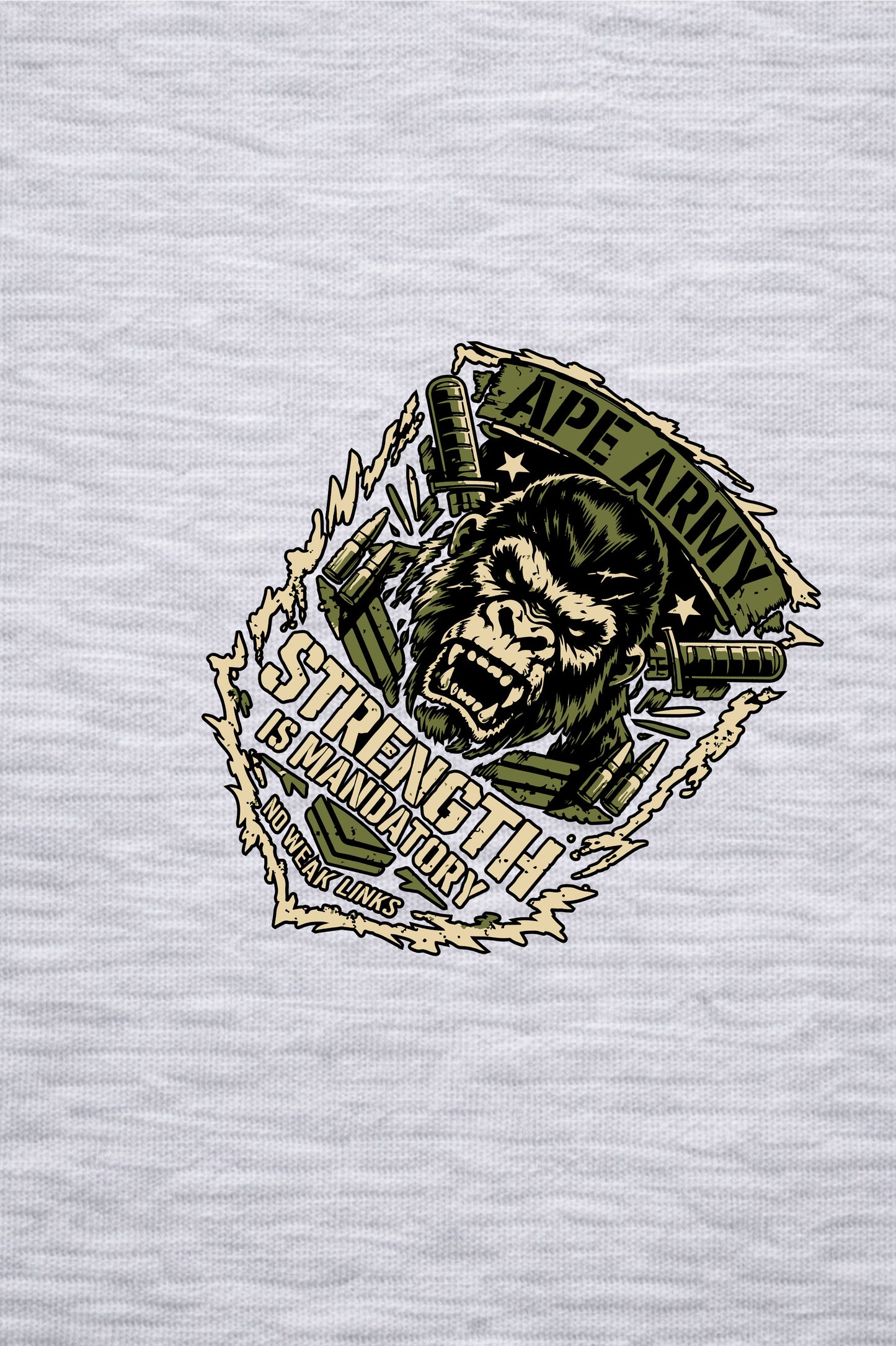 XAPE Army Tee - Sports Grey