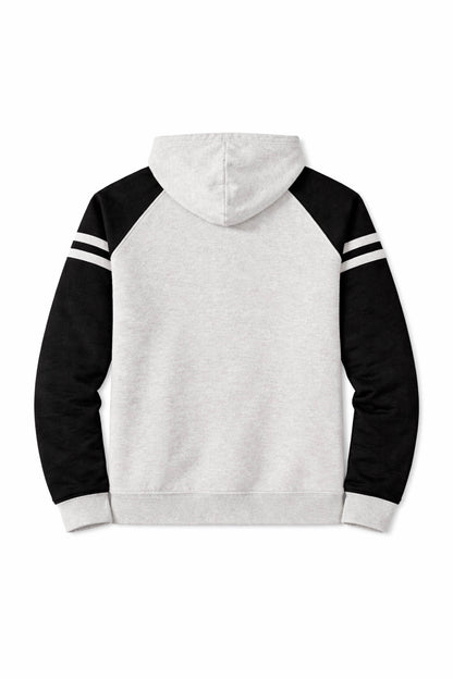 XAPE Blockline Raglan Hoodie - Oatmeal Heather/Black