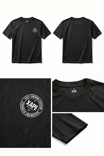 XAPE Classic Badge Logo X Tech Tee - Black