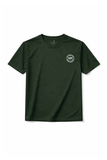 XAPE Classic Badge Logo X Tech Tee - Forest Green