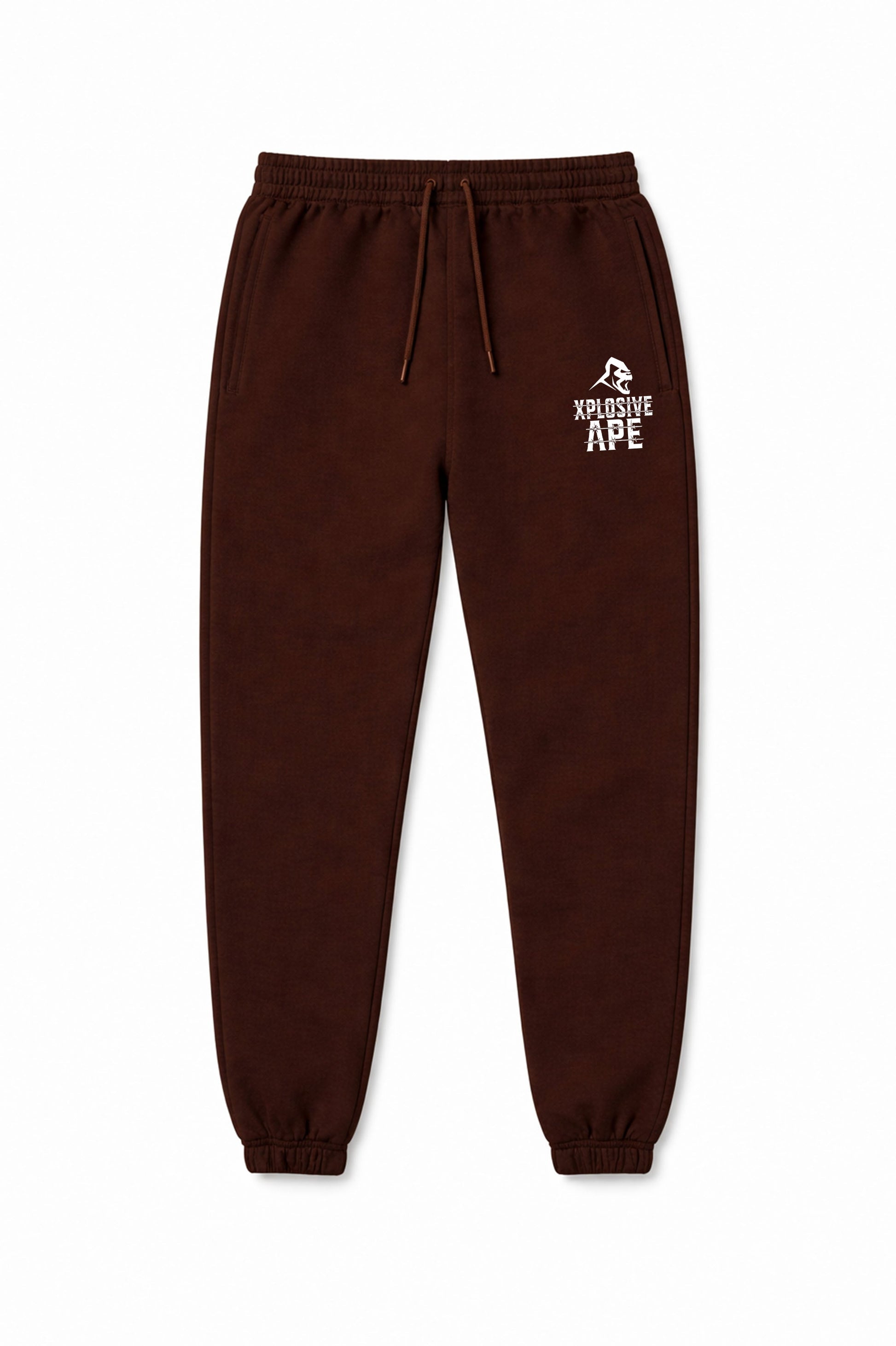 XAPE Classic Barbed Logo Joggers - Chocolate