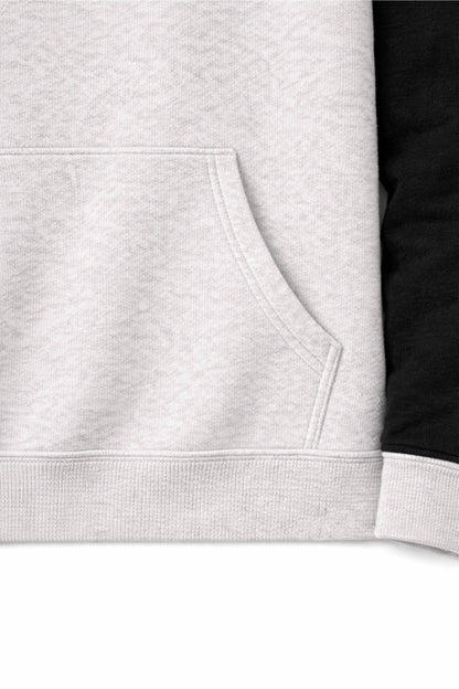 XAPE Classic Block Raglan Hoodie - Oatmeal Heather/Black