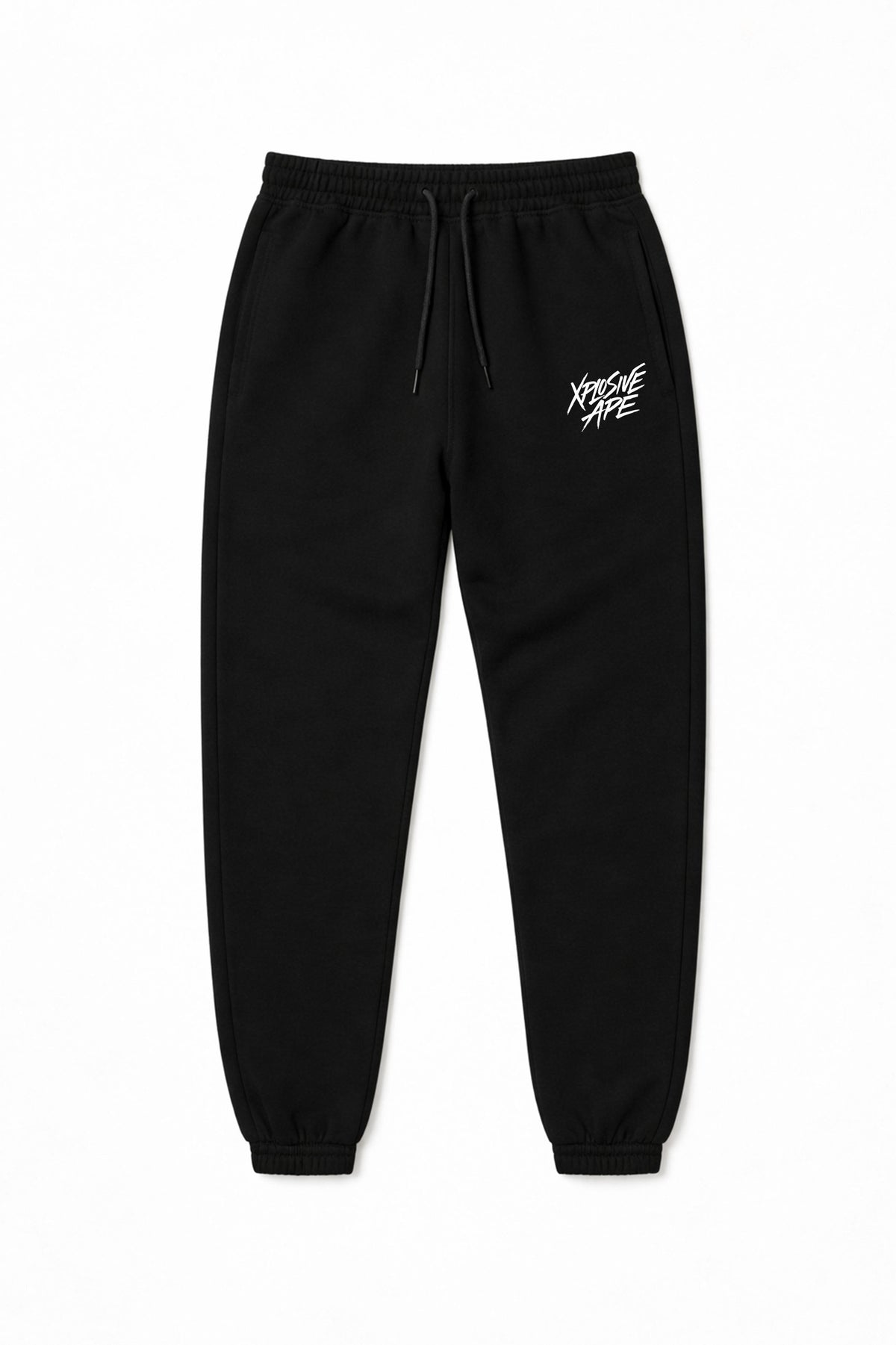 XAPE Classic Brush Script Joggers - Black