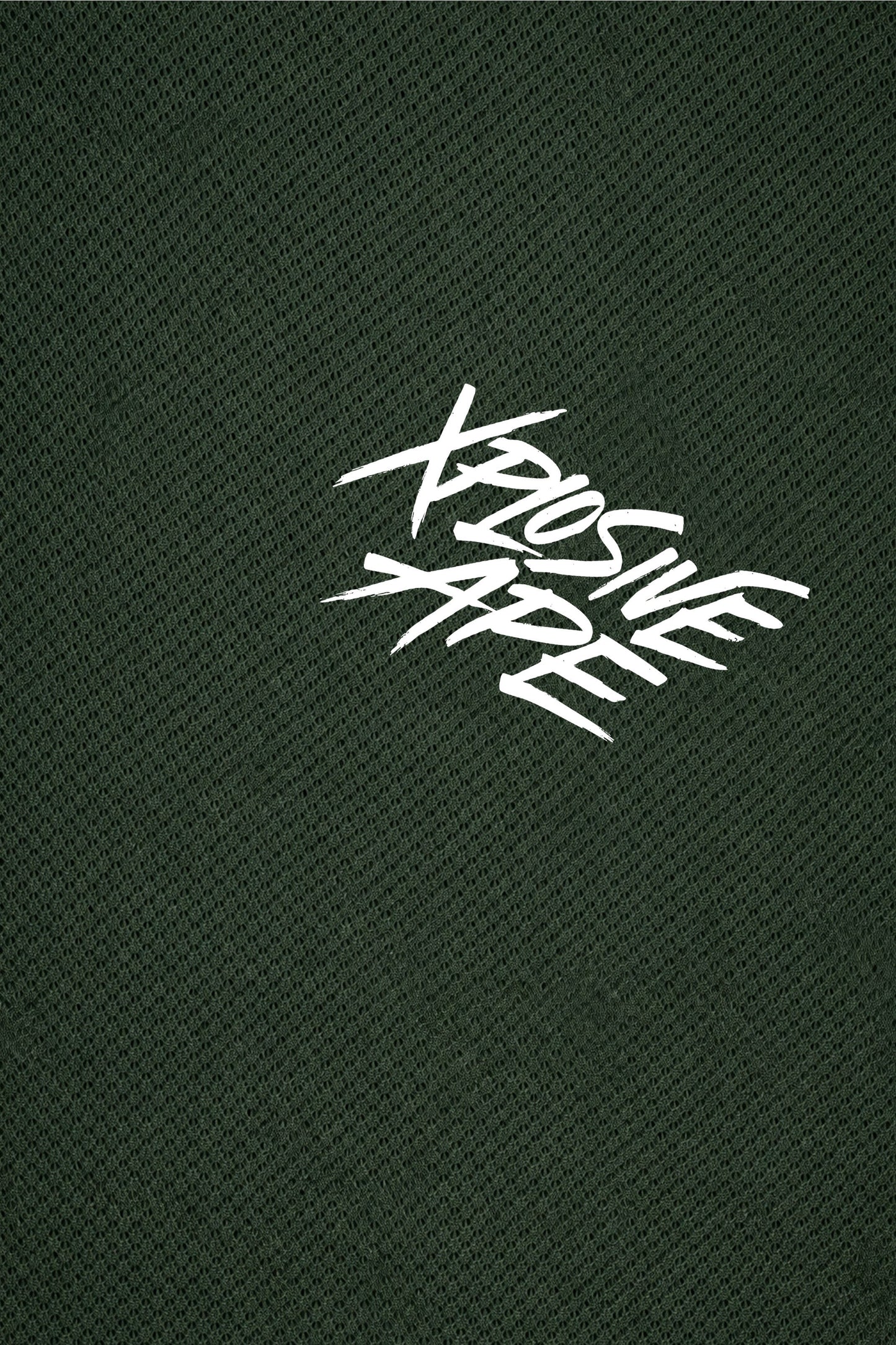 XAPE Classic Brush Script X Tech Tee - Forest Green