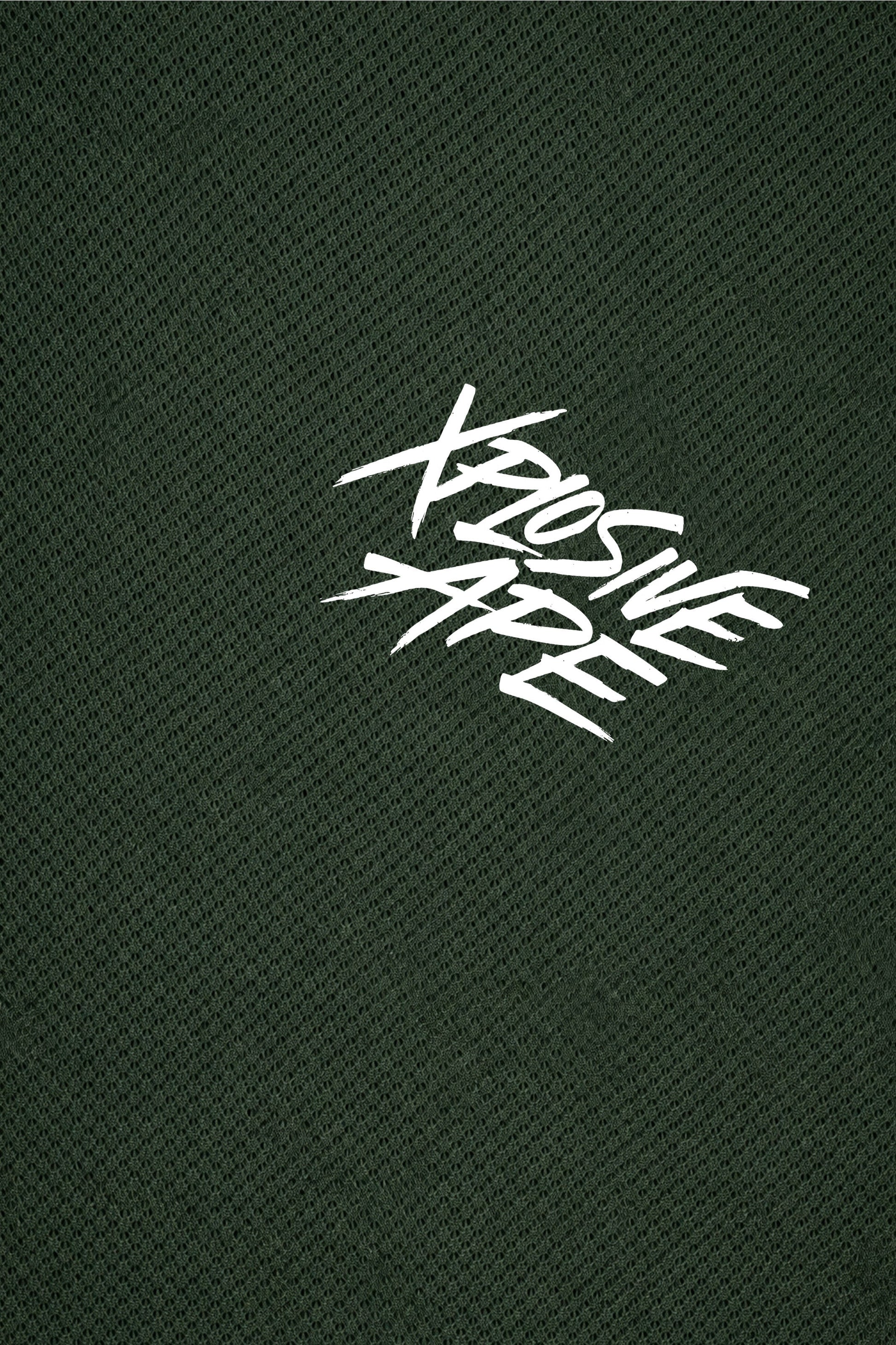 XAPE Classic Brush Script X Tech Tee - Forest Green