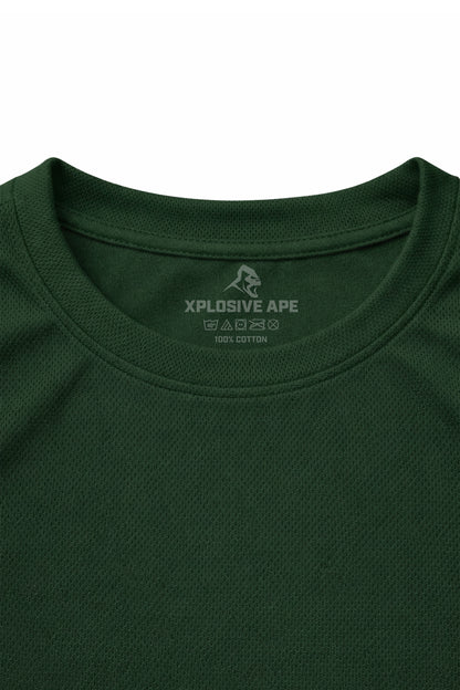 XAPE Classic Brush Script X Tech Tee - Forest Green