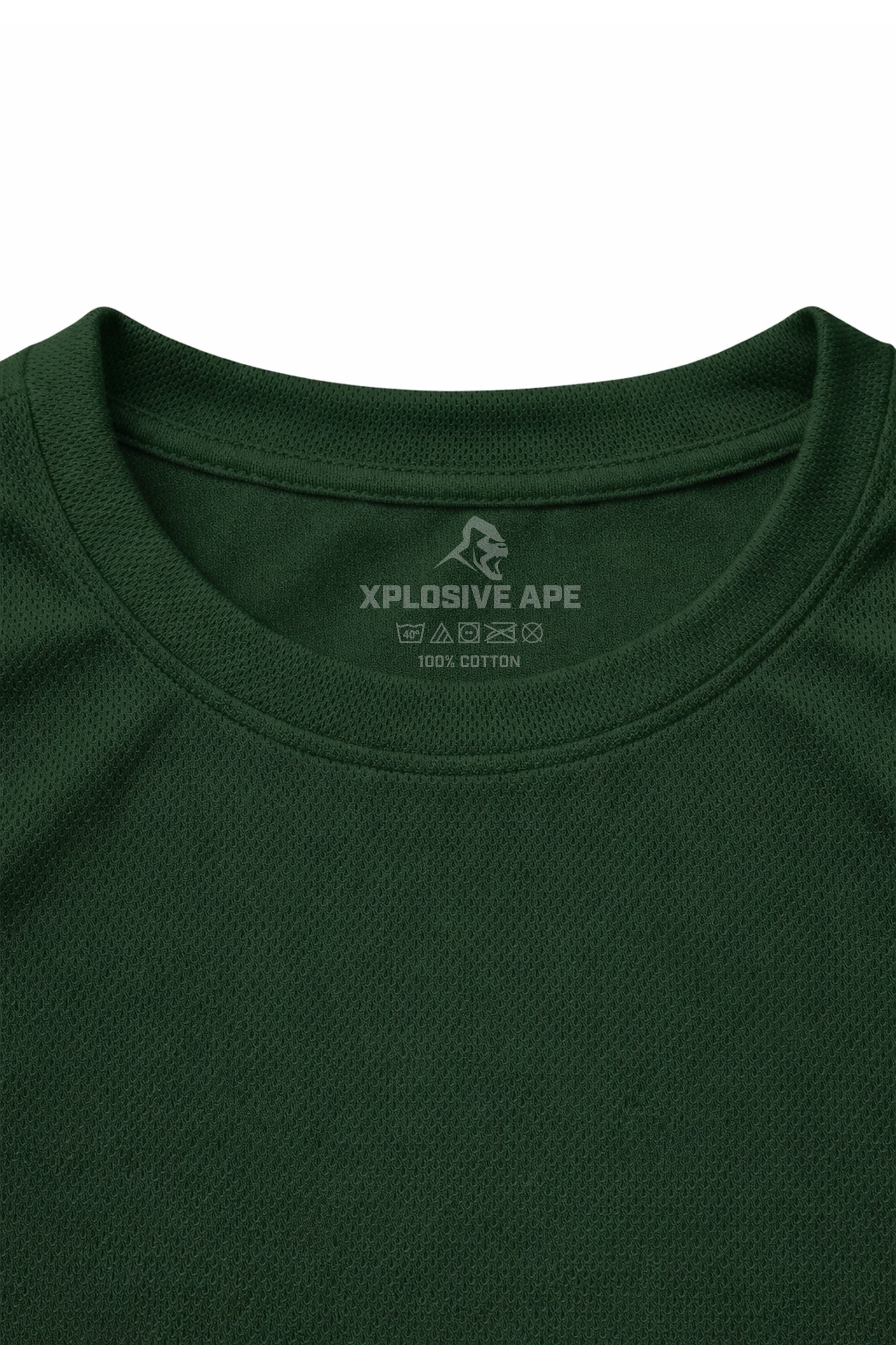 XAPE Classic Brush Script X Tech Tee - Forest Green