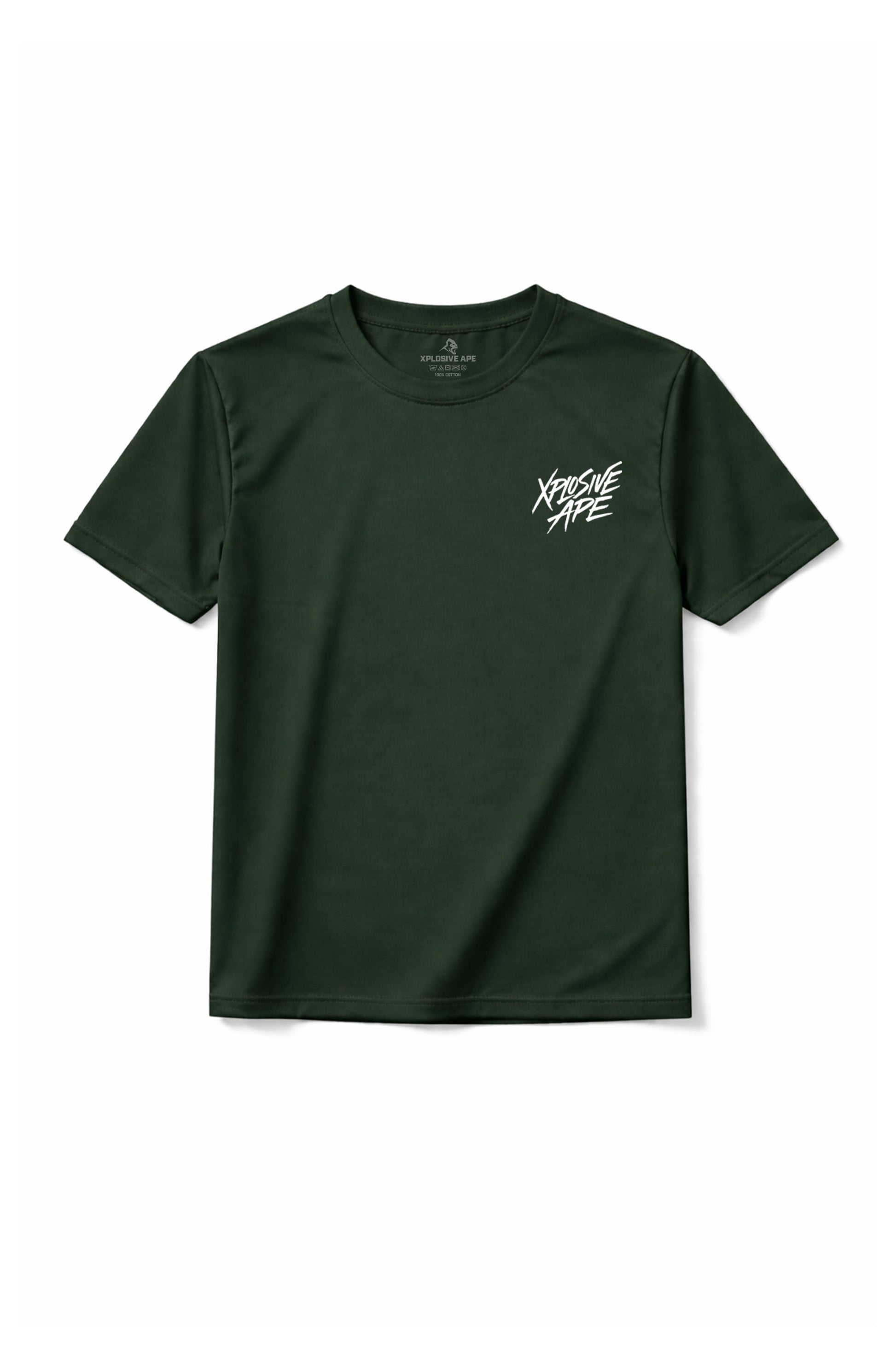 XAPE Classic Brush Script X Tech Tee - Forest Green
