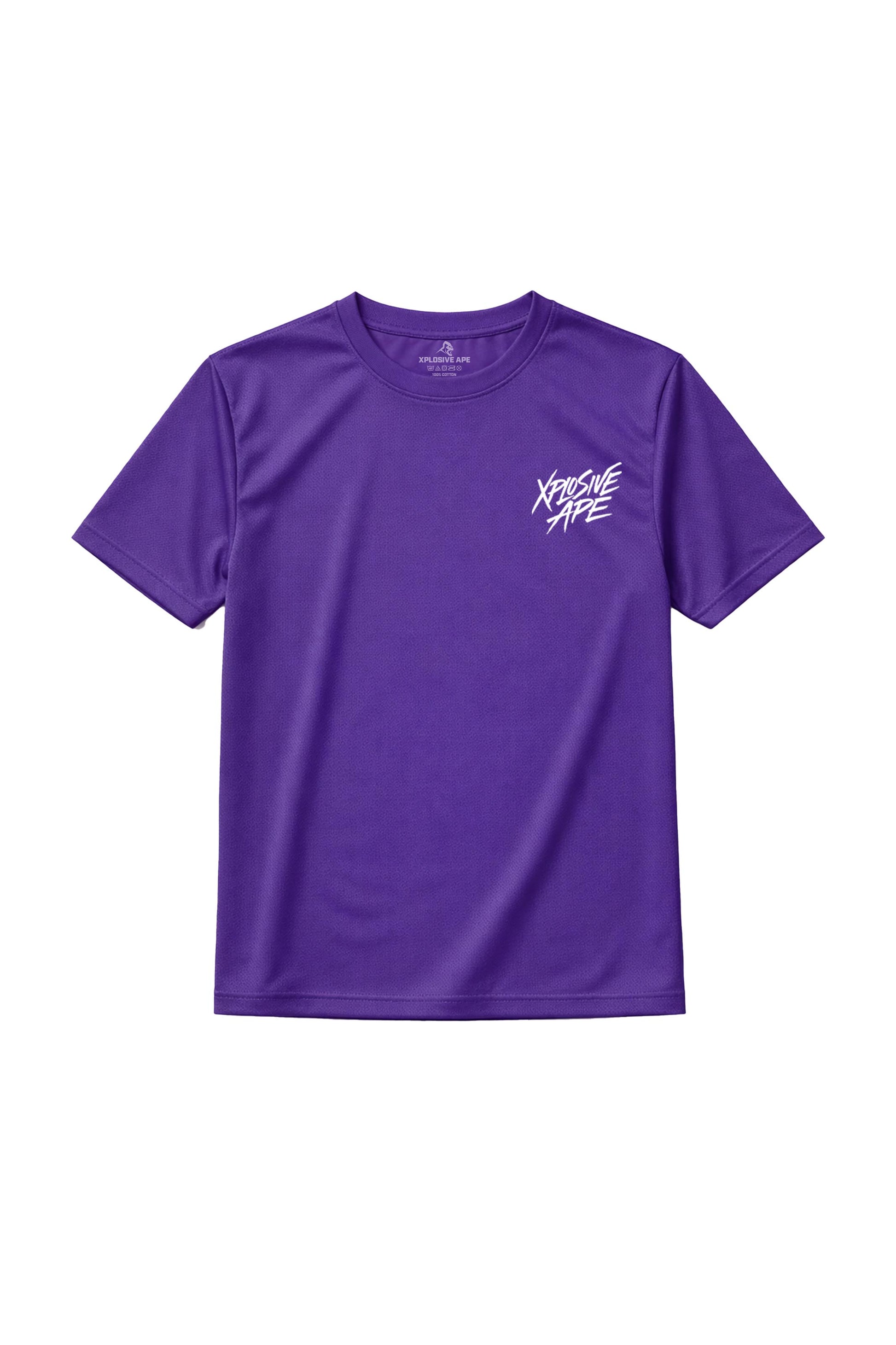 XAPE Classic Brush Script X Tech Tee - Purple
