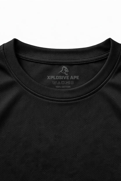 XAPE Classic Stencil Logo X Tech Tee - Black