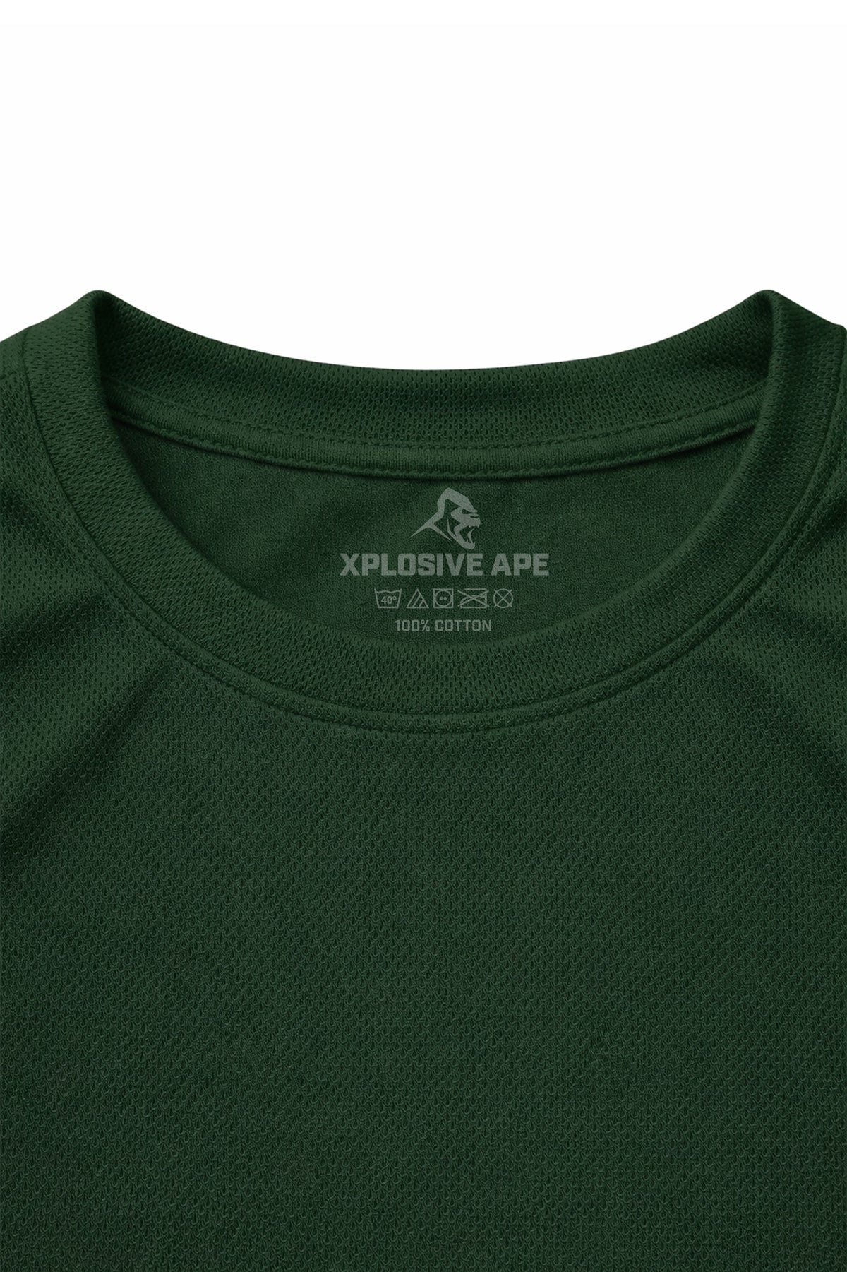XAPE Classic Stencil Logo X Tech Tee - Forest Green