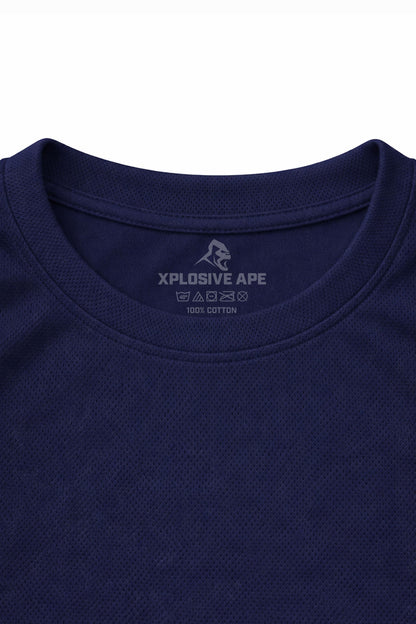 XAPE Classic Stencil Logo X Tech Tee - Navy