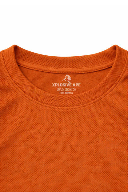 XAPE Classic Stencil Logo X Tech Tee - Orange
