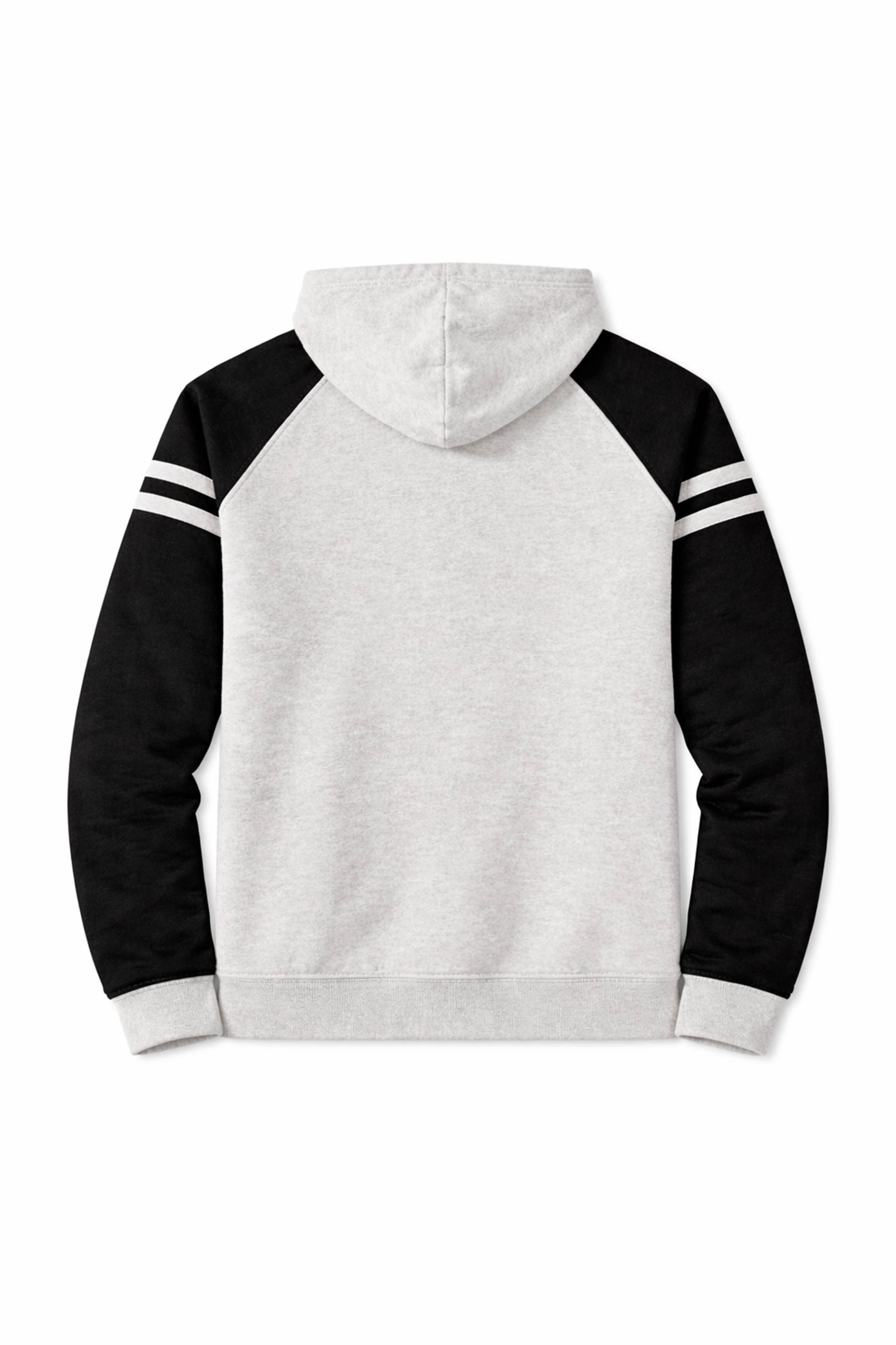 XAPE Collegiate Raglan Hoodie - Oatmeal Heather/Black