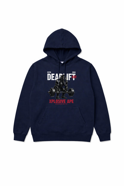 XAPE Deadlift Day V4 String Hoodie - Navy